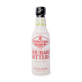 Fee Brothers bottle front showing rhubarb bitters for balanced cocktails