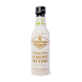 Fee Brothers toasted almond front packaging showing bottle and capacity benefits