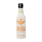 Fee Brothers bottle front label showing product identity and premium orange aroma benefits
