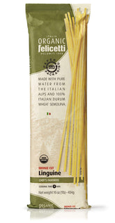 Felicetti front packaging showing organic label and two 16oz packs for convenience