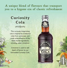 Fentimans bottle close-up label with botanical details benefit: highlights natural ingredients