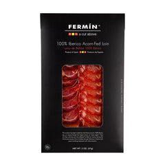 FERMIN front packaging of 2 oz Iberico lomo showing brand and quality benefit