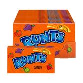 Ferrara Wonka Runts front packaging showing colorful theater box and easy grab benefit