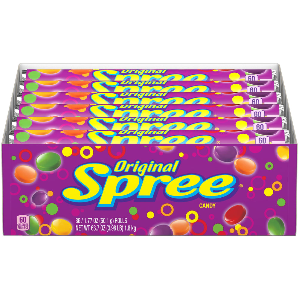 Ferrara Wonka Spree front packaging showing roll and branding for quick grab-and-go