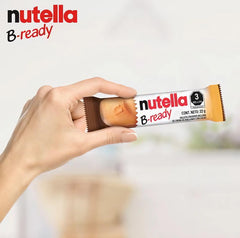 Ferrero Nutella B-Ready open piece revealing creamy filling for indulgent hazelnut flavor