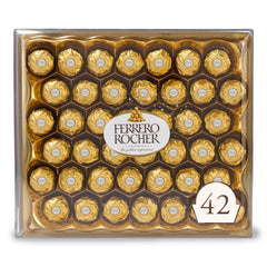 Ferrero Rocher front packaging showing elegant gift-ready box and brand