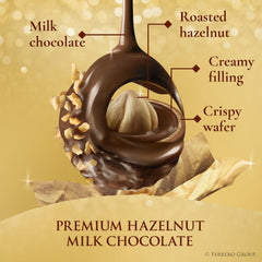 Ferrero Rocher open box arrangement highlighting 42 individually wrapped chocolates
