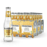 Fever-Tree front packaging showing 24 bottles, conveys premium mixer convenience