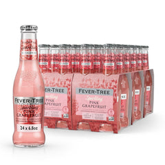 Fever-Tree front packaging showing pink grapefruit mixer and premium look