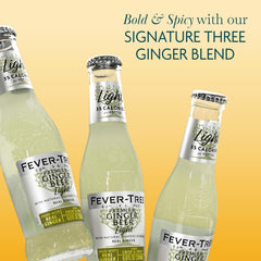 Fever-Tree close-up carbonation and ginger color showing lively bubbles and bold ginger flavor