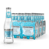 Fever-Tree Mediterranean tonic front packaging showing elegant glass bottle and label benefits