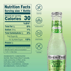 Fever-Tree close-up of bottle neck and label highlighting authentic citrus ingredients