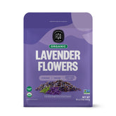 FGO front packaging of 16oz dried lavender buds showing organic seal and brand