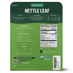 FGO close-up of cut-and-sifted nettle leaf texture highlighting quality and consistency