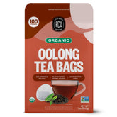 FGO front packaging showing 100-count organic oolong, freshness preserved