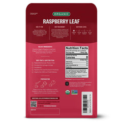 FGO close-up of cut and sifted red raspberry leaves showing texture benefit