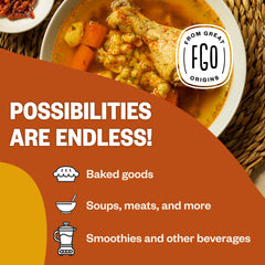 FGO label with USDA Organic and Non-GMO seals showing verified sourcing