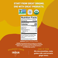 FGO wooden spoon portion of turmeric illustrating easy measuring