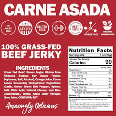 Field Trip open bag revealing carne asada strips for quick portable protein