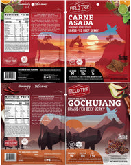 Field Trip Original flavor close-up of jerky texture highlighting savory, protein-packed benefit