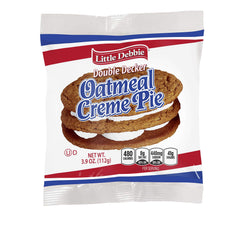 Fieldstone Little Debbie close-up of oatmeal texture and layered filling highlighting crunchy-chewy contrast