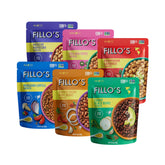 Fillo's front packaging 6 pack showing variety and convenience