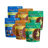 Fillo's front packaging six pack showing variety and convenience