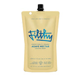 Filthy Food front pouch view showing organic 32 oz agave nectar for easy storage and pouring