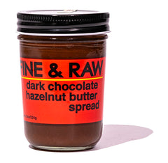 Fine & Raw front packaging showing jar and label for authentic organic spread