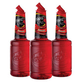 Finest Call front packaging showing three 1L bottles and vibrant red syrup benefit: consistency