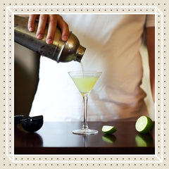 Finest Call being poured into shaker to speed service and ensure consistent cocktails