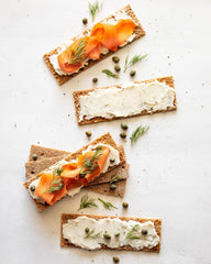 Finn Crisp close-up of caraway seeds and rye texture adding savory depth