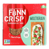 Finn Crisp front packaging showing box and branding, convenient pantry-ready supply