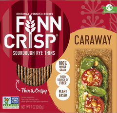Finn Crisp stacked crispbreads emphasizing thinness and sturdy texture