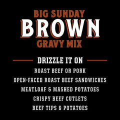 Fire & Smoke Society gravy ladled over mashed potatoes for comforting taste