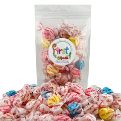 FirstChoiceCandy close-up of taffy texture highlighting soft chew and color variety