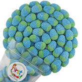 FirstChoiceCandy front packaging showing 2 lb resealable bag and vibrant raspberries for bulk convenience
