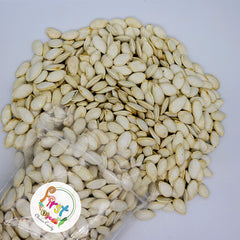 FirstChoiceCandy front packaging 2 lb bag showing roasted and salted pumpkin seeds for pantry convenience