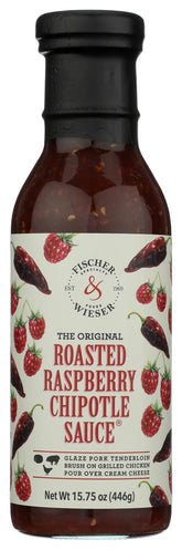 Fischer & Wieser front bottle showing label and 15.75 oz size for pantry benefit