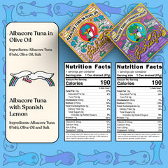 Fishwife tin front lemon showing bright label and fresh benefit