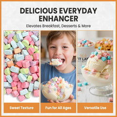 Fit Lane Nutrition marshmallow bits sprinkled on cereal adding color and crunch