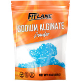 Fit Lane Nutrition front packaging showing 16 oz food grade sodium alginate and clarity benefit