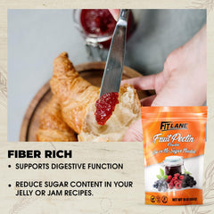 Fit Lane Nutrition being whisked in mixing bowl to hydrate pectin properly