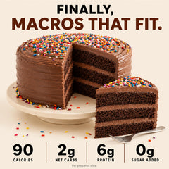 FitBake slice close-up showing fudgy crumb and satisfying mouthfeel benefit