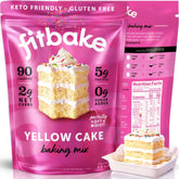 FitBake front packaging showing product and benefits for low carb baking