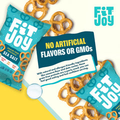 FitJoy pretzel twists in a bowl on table, ideal for casual snacking and sharing