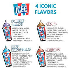Fizz Creations ICEE cola syrup being added to soda glass for fizzy flavored drinks