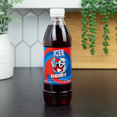 Fizz Creations ICEE Red Cherry slushy in cup illustrating vibrant color and refreshing texture