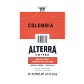 Flavia Alterra Colombia front packaging showing case of 100 Freshpacks and brand clarity