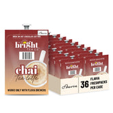 Flavia Bright Tea Co. front packaging showing case and brand, promotes convenience